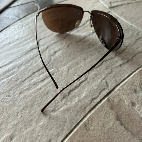 Fendi aviator Brown Gradient Lens Metal Frame SunglassesMade in Italy